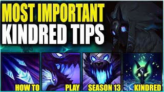 The Most Important Kindred Tips And Tricks For New Players In Season 13  League of Legends [upl. by Nitza]