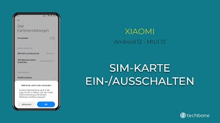 SIMKarte einausschalten  Xiaomi Android 12  MIUI 13 [upl. by Aruasor]