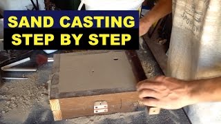 SAND CASTING LESSON FOR BEGINNERS  STEPBYSTEP  A 3rd HAND  MSFN [upl. by Florian]