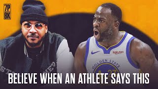 Carmelo Reveals Why Draymond’s Retirement Threat Should Be Taken Seriously [upl. by Llatsyrk]