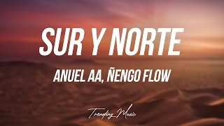 Sur y Norte  Anuel AA Ñengo Flow  Letra  Lyrics [upl. by Layney661]