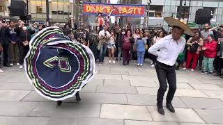 Jarabe Tapatio Best Mexican Dance ever in Bryant Park NYC on Cinco De Mayo celebration [upl. by Aihsekal76]