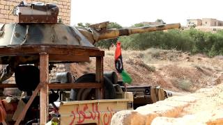 Libyan Revolution  Yes the tank truck fires [upl. by Ayeki]