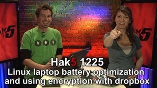 Hak5 12251 Linux laptop battery optimization and using encryption with dropbox [upl. by Emerson46]