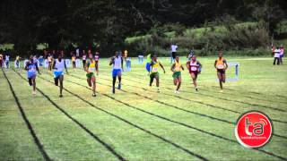 Kayla Bonnick of St Jago winner C4 girls 100m CentralChamps2014 [upl. by Sadler]