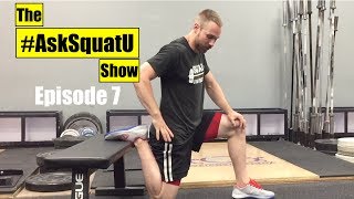 How to Fix Knees That Crack amp Pop When Squatting AskSquatU Show Ep 7 [upl. by Yattirb]