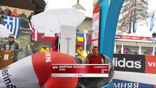 FIBT  Mens Skeleton World Cup 20132014  St Moritz Highlights Race 1 [upl. by Pinkham]