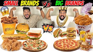 SMALL BRAND Vs BIG BRAND FOOD COMPARISON  FOOD COMPARISON CHALLENGE Ep598 [upl. by Rosenbaum]