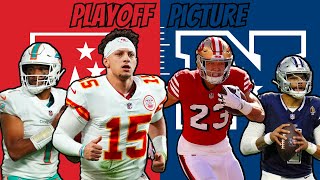 Looking at the current NFL Playoff Picture amp Teams Remaining Schedule [upl. by Odey]