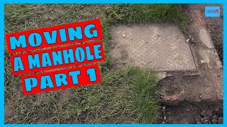 Moving a manholeInspection chamber Part 1 [upl. by Crary]