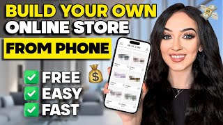 How to Build an Online Store From Your Phone STEP BY STEP EASIEST Shopify Store Tutorial [upl. by Screens302]