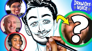 Animator Vs Cartoonist Draw A Stranger Based On Voice Michael • DrawOff Voice [upl. by Burk846]