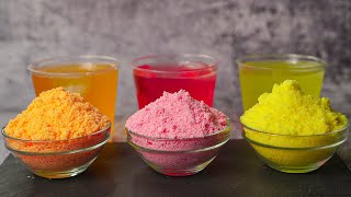 Homemade Drinking Powder  3 Flavor Instant Tang Recipe  Yummy [upl. by Barbaresi]