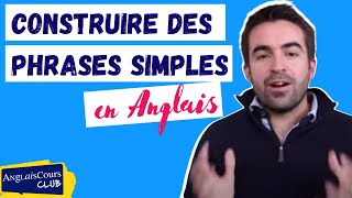 Cours danglais débutant  faire des phrases simples en anglais [upl. by Ennaus]