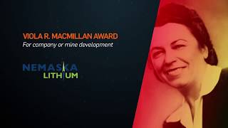 PDAC 2019 Viola R MacMillan Award Nemaska Lithium [upl. by Buckie]