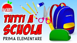 INIZIA LA SCUOLA  Cosa metto nello zaino della PRIMA ELEMENTARE  Tutti a scuola con Fruttini [upl. by Pierce]