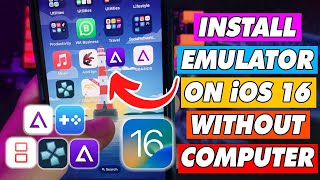 How to Install Delta GBA4iOS iNDS PSP Emulator on iOS 16 No Jailbreak [upl. by Haynor755]