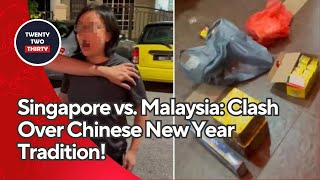 Resident In Malaysia Shows Singapore Neighbour’ Ranting Over Noise From Firecrackers [upl. by Eekaz942]