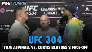 Tom Aspinall vs Curtis Blaydes 2 Press Conference Faceoff for Interim Title Rematch  UFC 304 [upl. by Ehling]