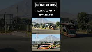 Avance  Buses en Arequipa buses arequipa peru busologia rodoviario marcopolo busscar [upl. by Millar628]