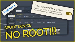 Evolution X ROM Can Spoof Device  Unlock Higher FPS In Games Without Root [upl. by Giddings]