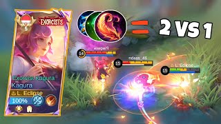 18 KILLS  BUILD UNTUK KAGURA 2024  SKIN EXORCIST GAMEPLAY  KAGURA MOBILE LEGEND [upl. by Annahsat]