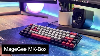 MageGee MKBox 65 Mechanical Keyboard wBlue Clicky Switches  Review  Sound Test [upl. by Iddet]