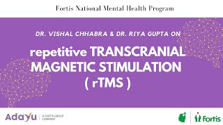 repetitive TRANSCRANIAL MAGNETIC STIMULATION  rTMS  Dr Vishal Chhabra amp Dr Riya Gupta  Hindi [upl. by Eivi647]