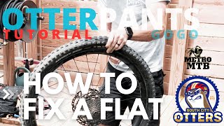 How to fix a flat tire on a mountain bike [upl. by Assilav475]