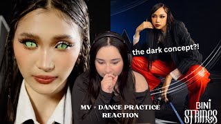 FIRST TIME REACTING TO BINI STRINGS MV DANCE PRACTICE [upl. by Aenet]