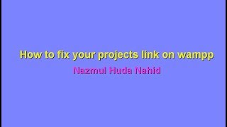 Your Project links on WAMP do not working on localhost [upl. by Lavicrep]