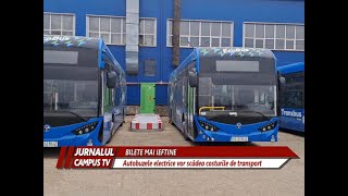 BILETE MAI IEFTINE AUTOBUZELE ELECTRICE VOR SCĂDEA COSTUL DE TRANSPORT [upl. by Aiclid]