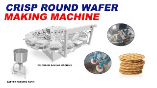 Wafer Biscuit Making MachinePizzelle Cookies Kuih Kapit Making MachineKuih Kapit Making Machine [upl. by Norreht]