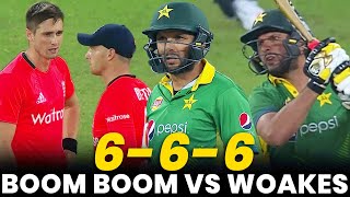 6  6  6  Shahid Afridi vs Chris Woakes  Pakistan vs England  2nd T20I 2015  PCB  MA2A [upl. by Ablasor821]