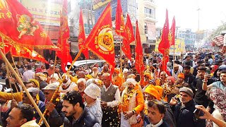 अयोध्या में राम मंदिर बनने के उपलक्ष में भव्य शोभायात्रा के साथ अखंड श्रीराम कीर्तन सालासर [upl. by Arais]