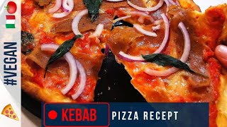 Kebab Pizza 🍕 Sveriges Favorit Hemmagjord 🌱 Vegansk Recept 😯🤤 [upl. by Aikehs]