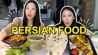 KOREAN SISTERS TRY AUTHENTIC PERSIAN FOOD  AITA [upl. by Leihcey420]