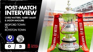 POSTMATCH INTERVIEW  BEDFORD TOWN  FA CUP 1QR REPLAY [upl. by Nauqes]