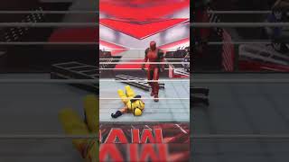 Wolverine slammed Deadpool through the table 🔥 wwe2k24 shorts [upl. by Elades]