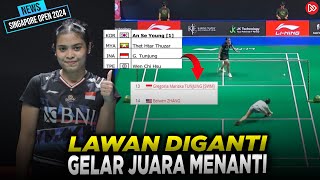 Bikin NGILU 😱 Gregoria Dapet JACKPOT Hinggal GAGAL Balas Dendam Di SIngapore Open 2024 🔥 [upl. by Schmitt230]