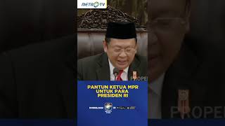 Pantun Ketua MPR Untuk Para Presiden RI shorts [upl. by Venita493]