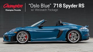 Paint to Sample Porsche 718 Spyder RS in Oslo Blue [upl. by Stoddard]