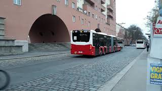 Bus 10A 11A 38A 39A 400 in Heiligenstadt Wien [upl. by Birkle873]