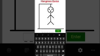 Hangman in Python  tkinter shorts python coding [upl. by Barnebas]