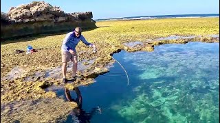 Fishing Reef Holes on a Remote Coast [upl. by Kattie]