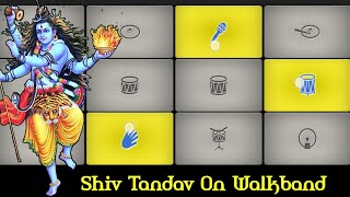 Shiva Tandav Stotram On Walkband  Piano amp Drumming Remix  SB GALAXY [upl. by Lazaruk]