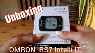 OMRON RS7 Intelli IT Unboxing  Blutdruck leise messen  Handgelenkmessgerät  Inbetriebnahme [upl. by Jeunesse]