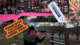 Ruger 1022 Barrel Swap [upl. by Asiaj526]