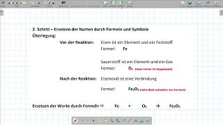 Aufstellen von Reaktionsgleichungen 2 [upl. by Huang690]