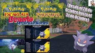 Pokémon EscarlataPúrpura Evento Teraincursiones  Gengar [upl. by Pacien]